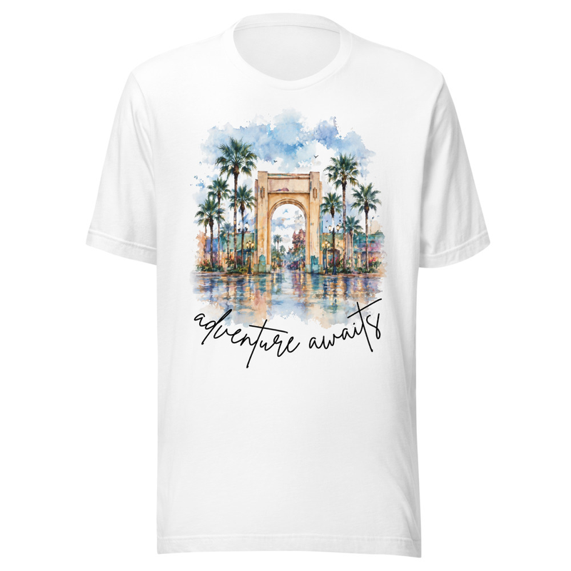 Adventure Starts Here Tee – XS, White