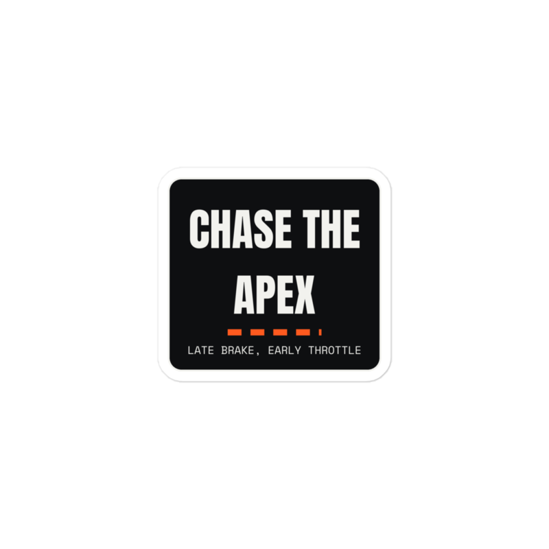 CHASE THE APEX Sticker mockup