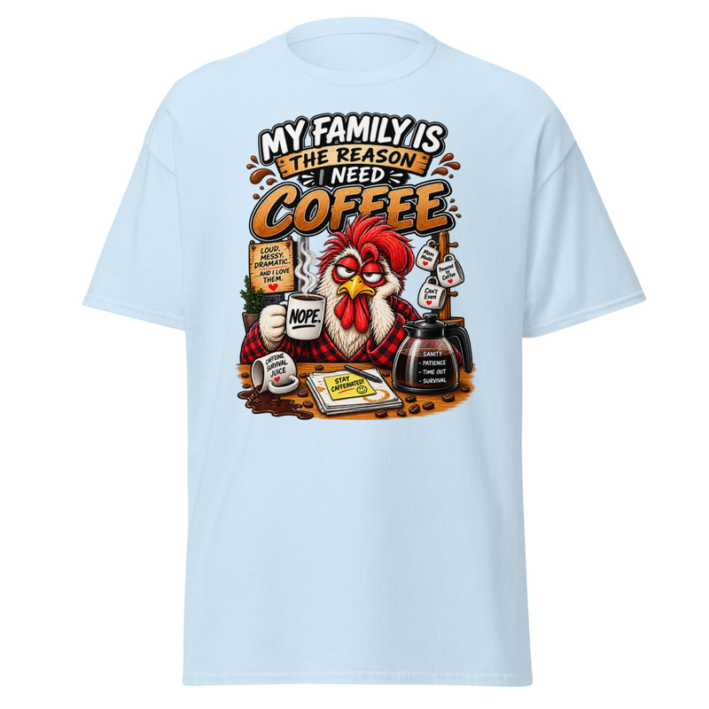 Caffeine - Unisex classic tee – M, Light Blue