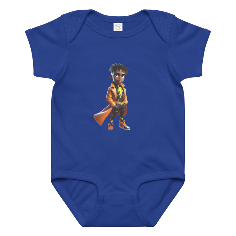 ADHD baby jersey bodysuit – 24M, Royal