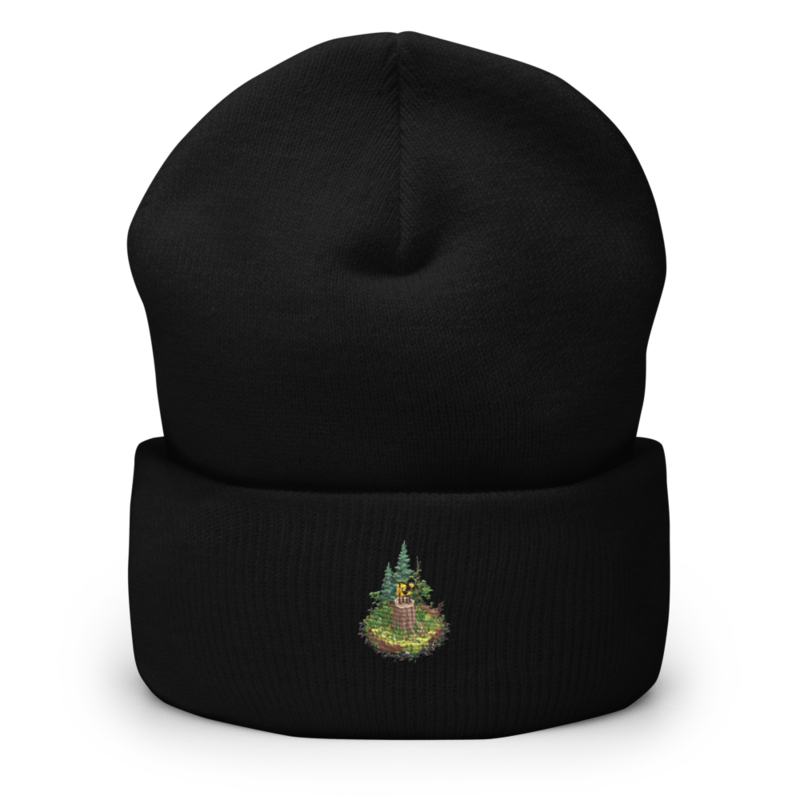 Cutaway Pluckle Unisex Cuffed Beanie