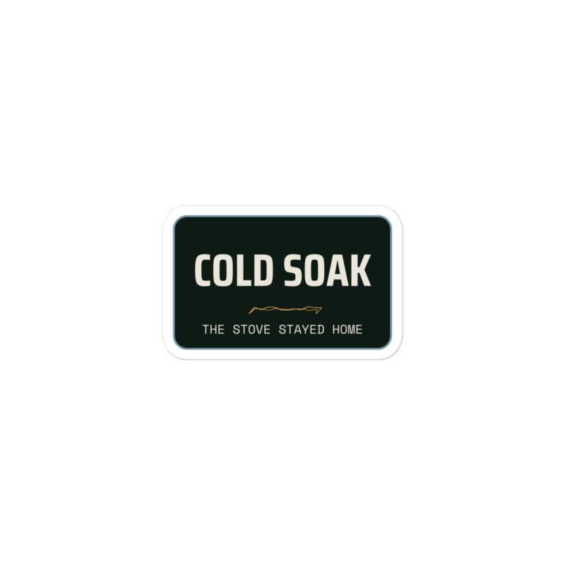 COLD SOAK Sticker mockup