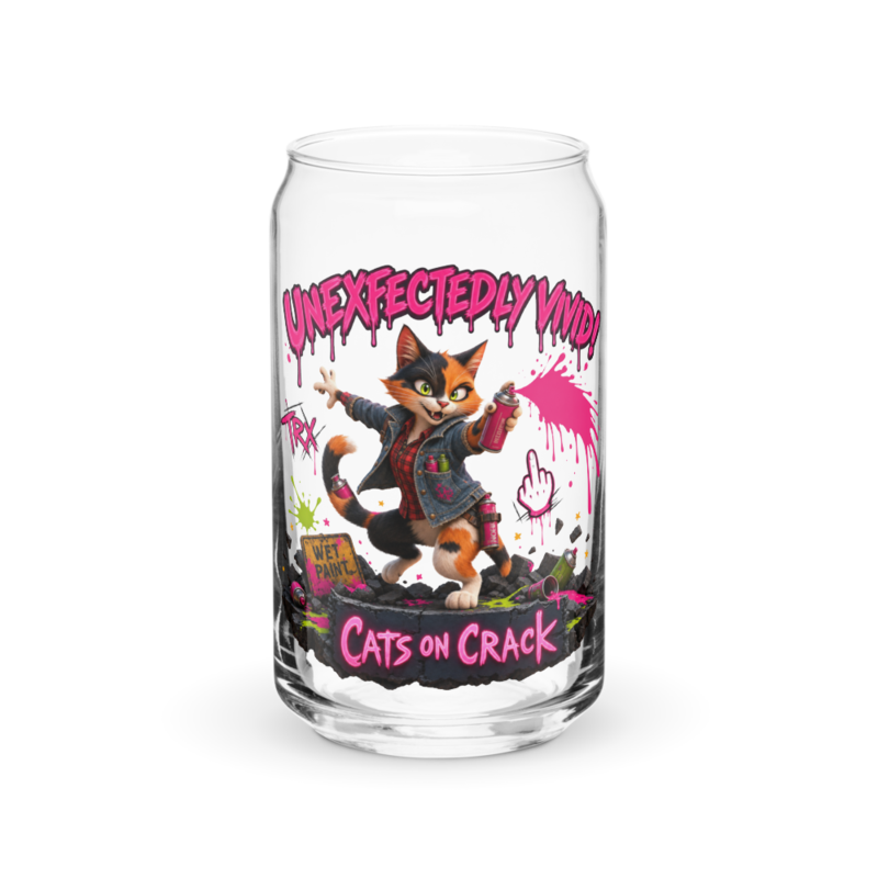 Unexpectedly Vivid 16oz Can Glass