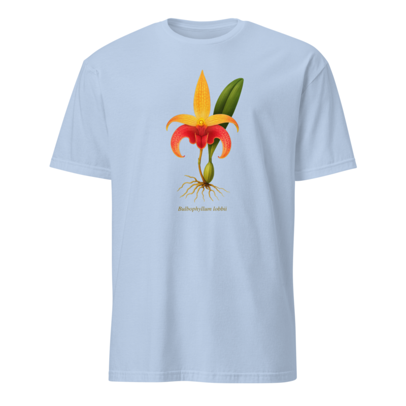 Bulbophyllum lobbii Shirt – M, Light Blue