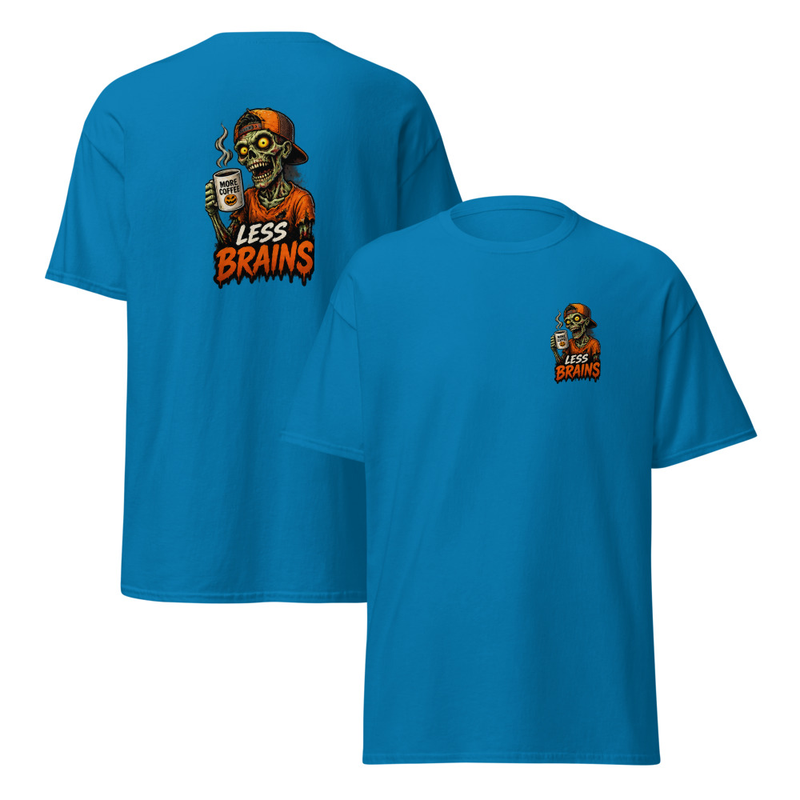 Less Brains Unisex classic tee – S, Sapphire