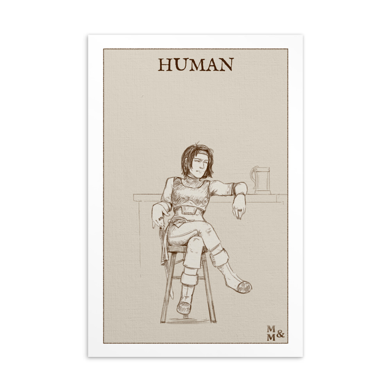 Illustrated Card: Human Female