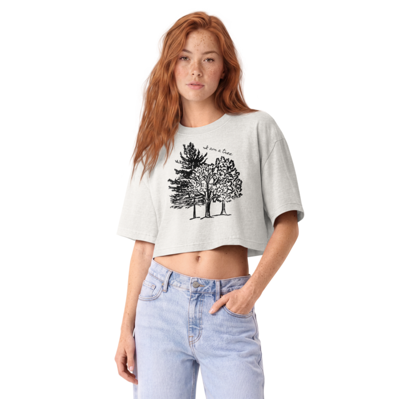 I am a Tree Cropped T-Shirt