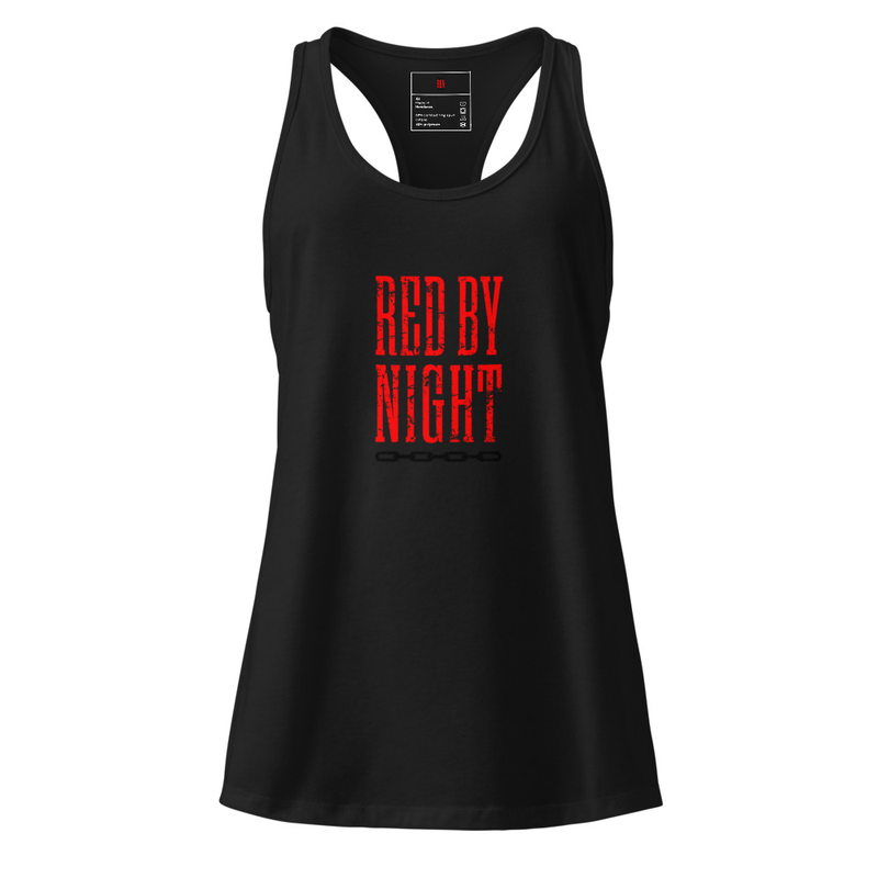 Official Red By Night Women’s fitted racerback tank top