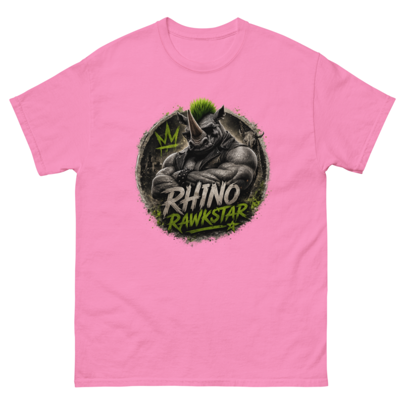Rhino Rawkstar: Emblem Classic Tee — Azalea / 4XL