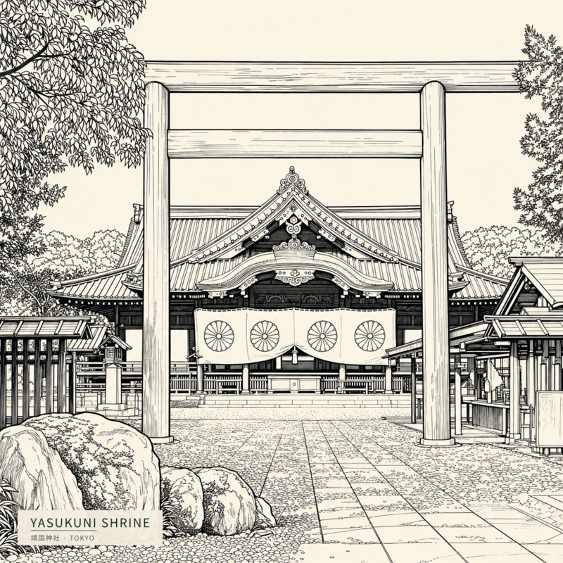 Yasukuni Shrine(靖国神社)のアートワーク