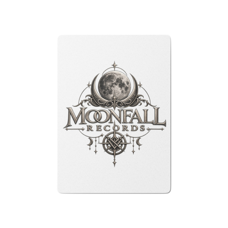 Moonfall Records Poker playing cards