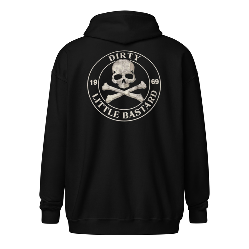 DLB SKULL N BONES FULL ZIP HOODIE