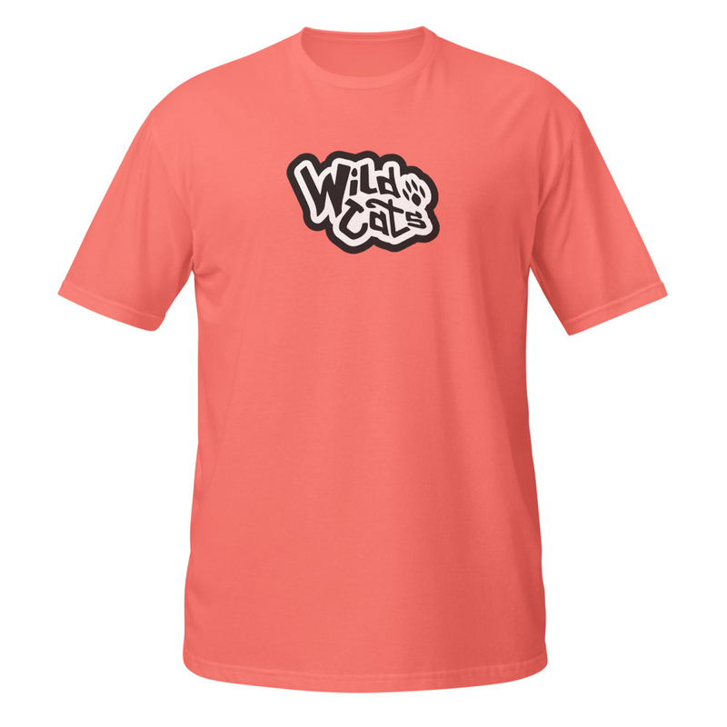 Wildcats Short-Sleeve Unisex T-Shirt – S, Coral Silk
