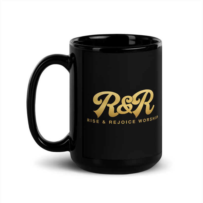 R&R Worship - R&R Gold Mug - Black