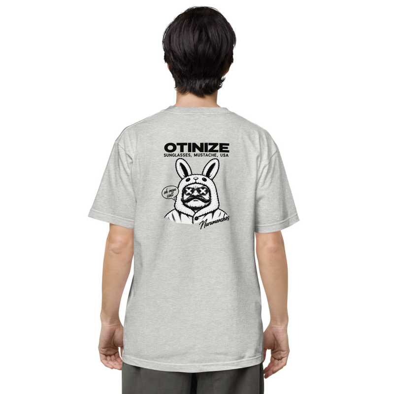 sunglasses mustache usa tee（ヘザーオートミール）