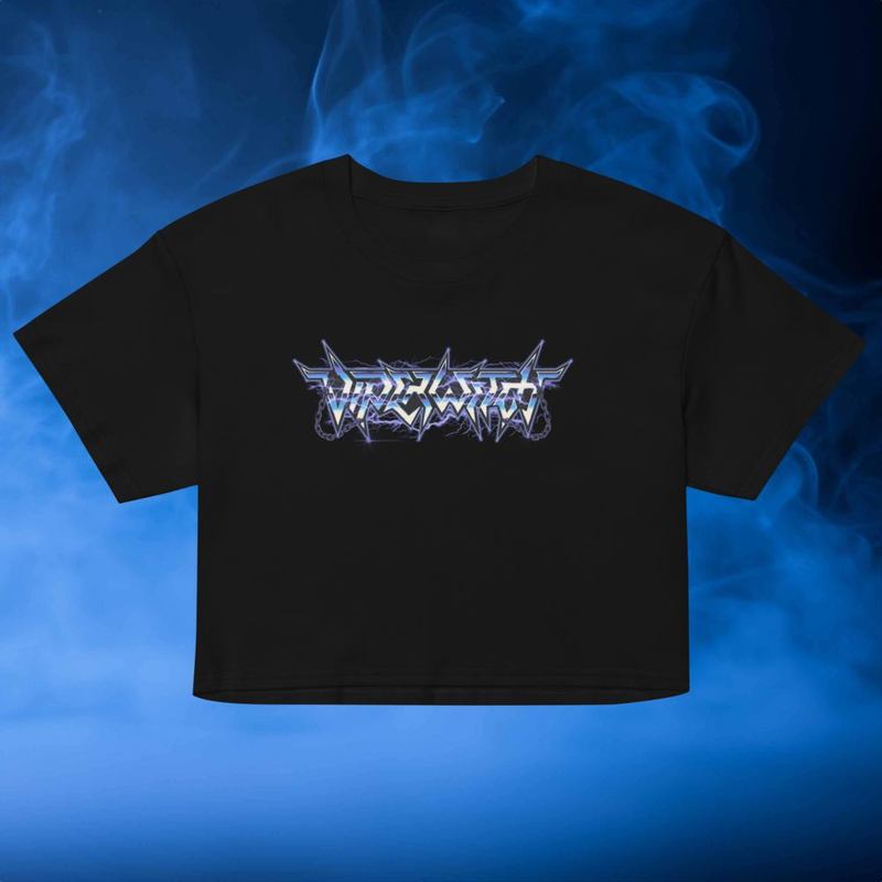 Crop Top- Lightning (Fuck Ride Destroy on back)