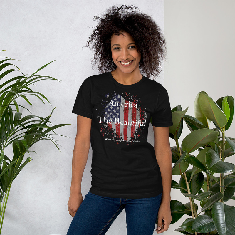 America the Beautiful WGOAA Unisex t-shirt
