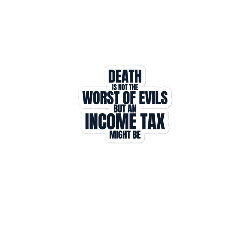 Income Tax Sticker