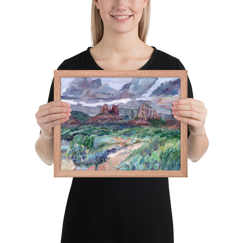 Framed Print – 11″×14″, Red Oak