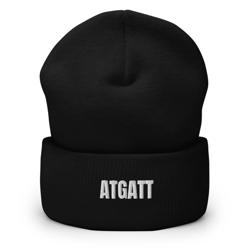 ATGATT Beanie mockup