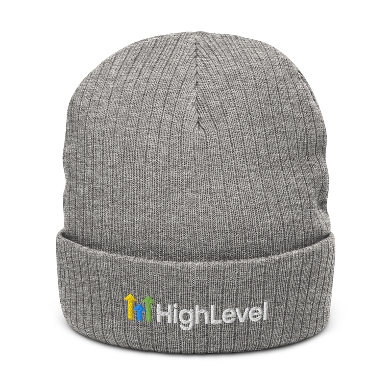 Recycled Cuffed Beanie – One size, Light Grey Melange