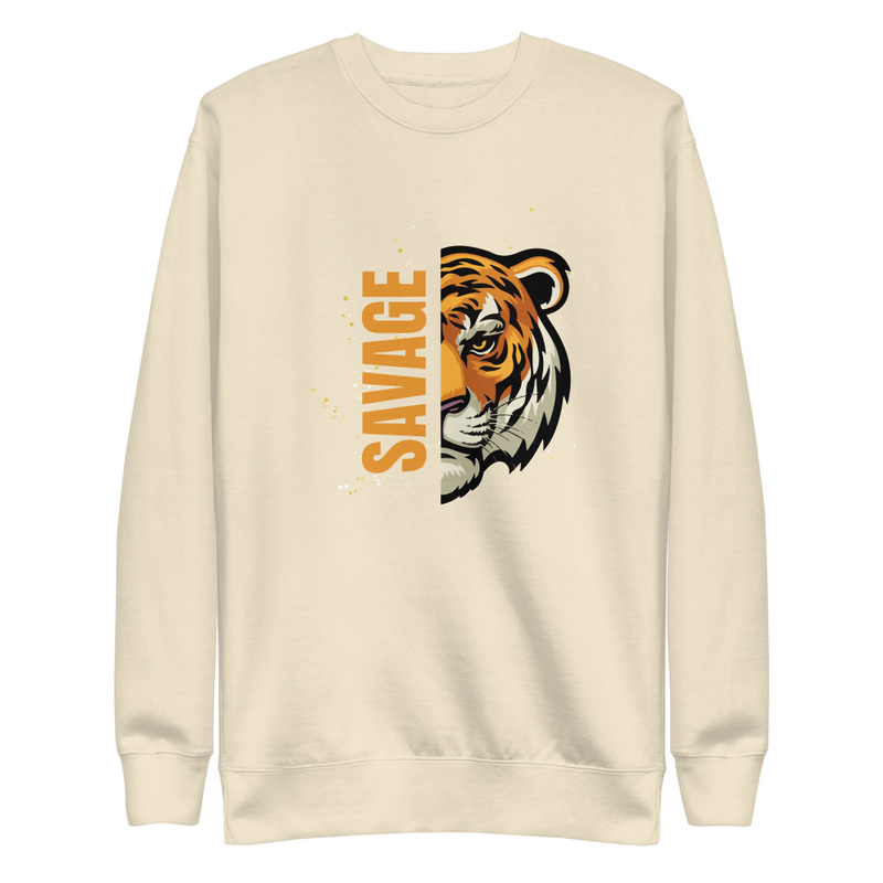 Savage - Premium Sweatshirt – S, Bone