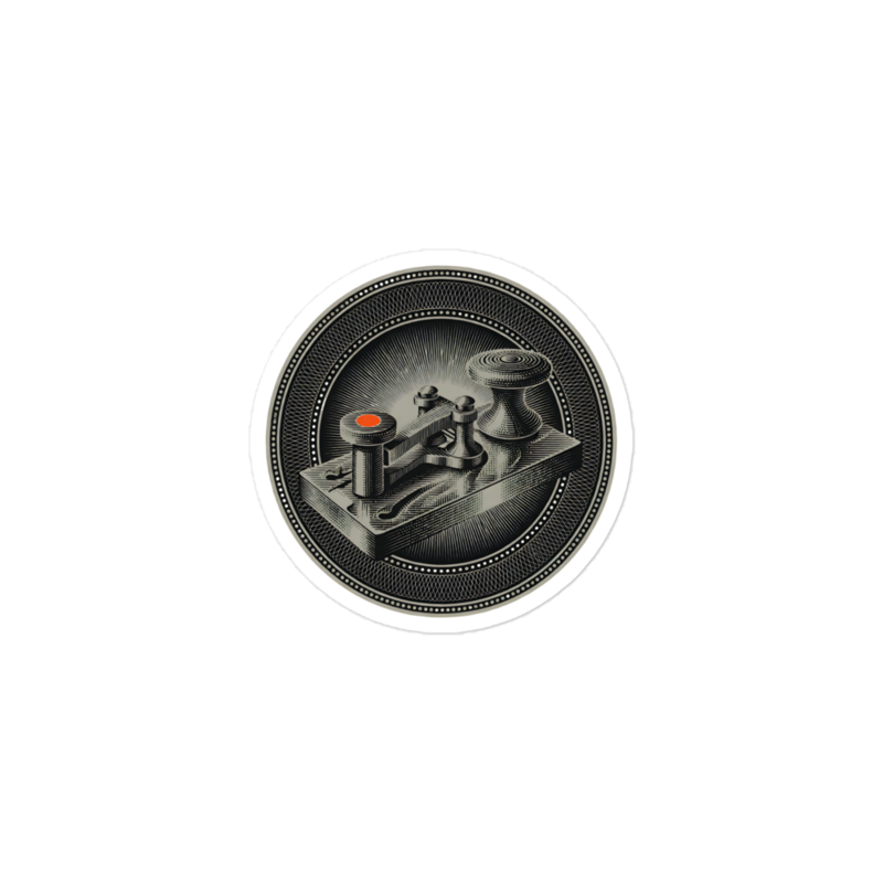 Stipple Key Sticker (Artist Series) mockup