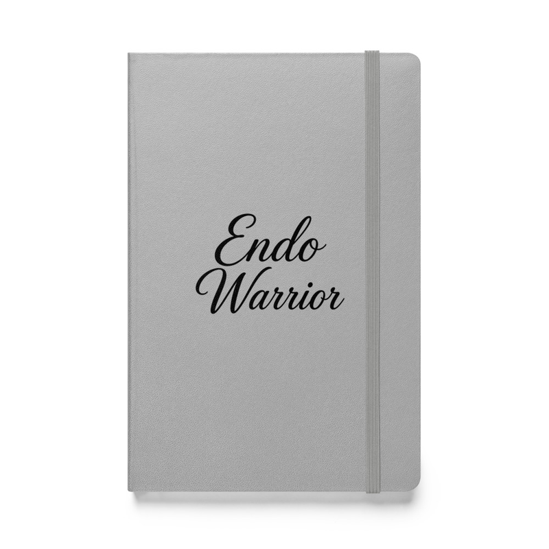 Endo Warrior Silver Hardcover Bound Notebook