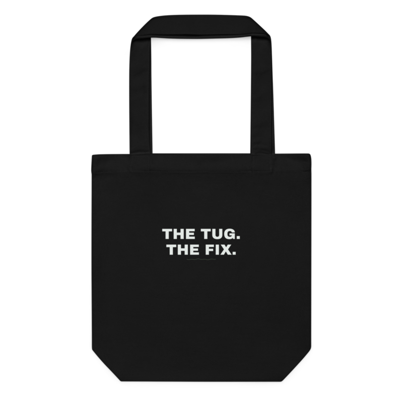 THE TUG. THE FIX. Tote mockup