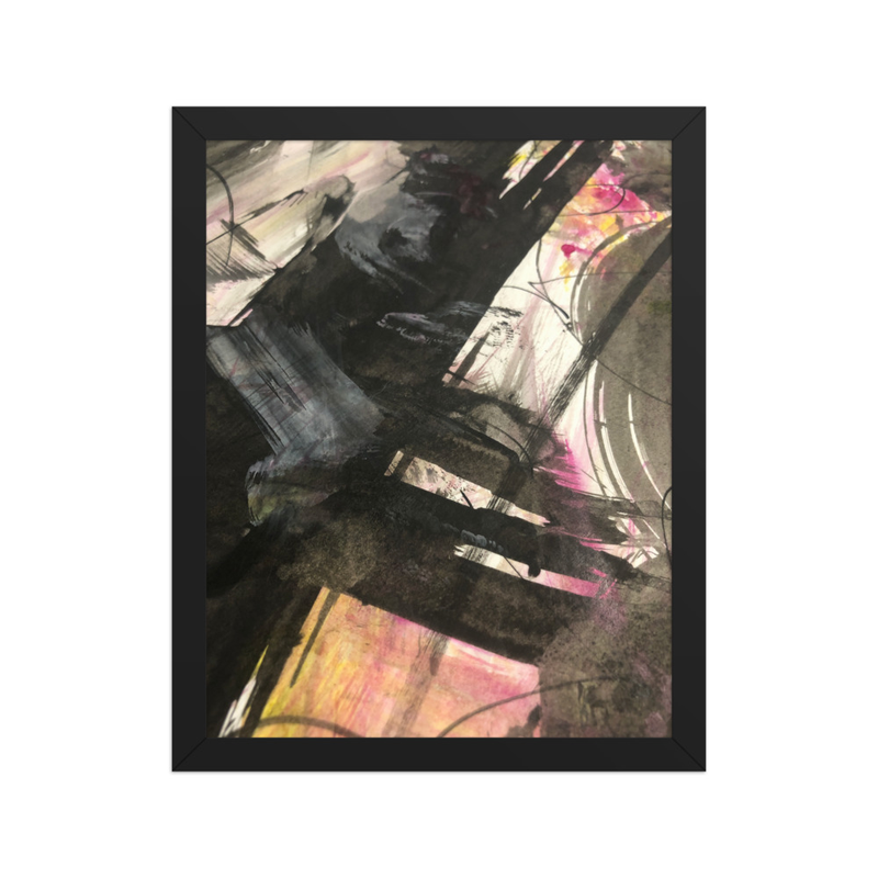 Perceptual Field 0119 – Pink Noise – Framed Print