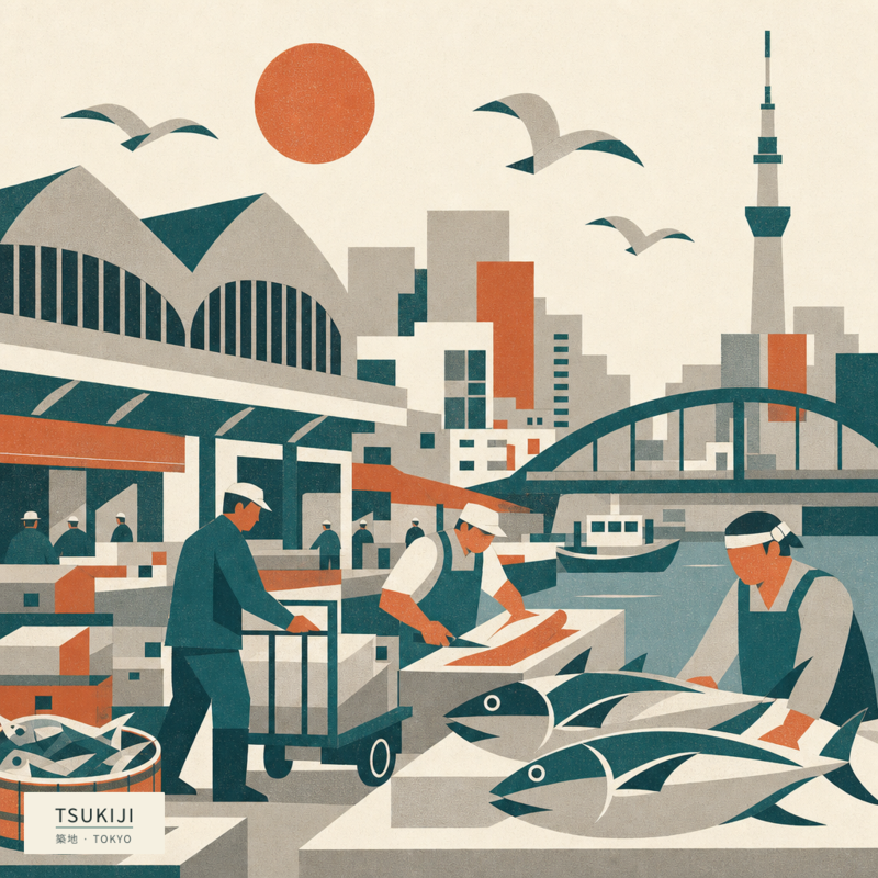Tsukiji(築地)のアートワーク