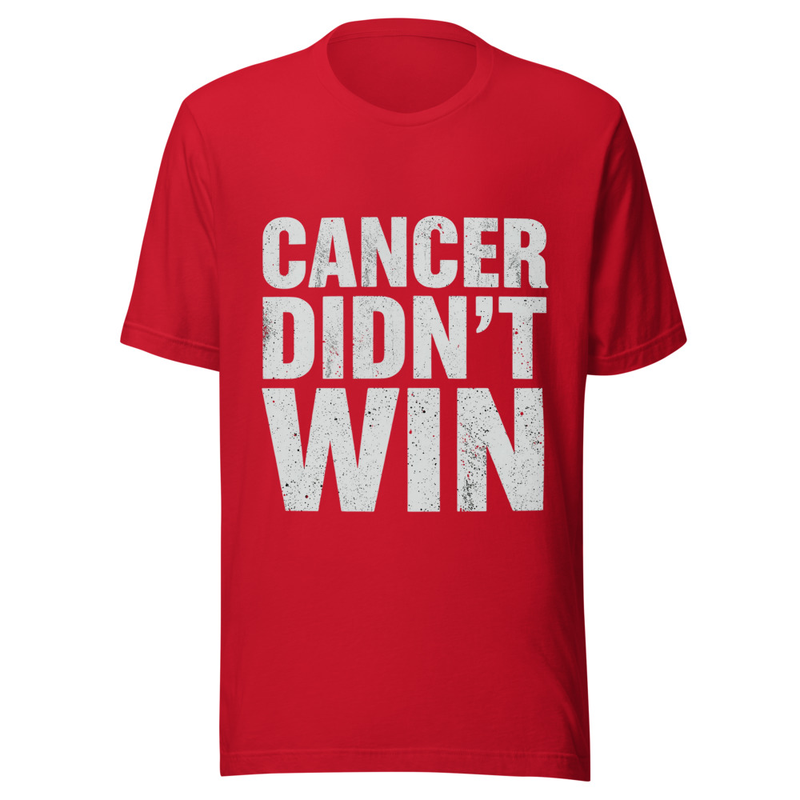 Cancer Didn't Win - Midnight Tone – XS, Red