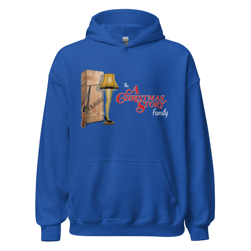 NEW "Fra-Gee-Lay Forever" Hoodie – A Tribute to the Most Iconic Christmas Story Family Award! – XL, Royal