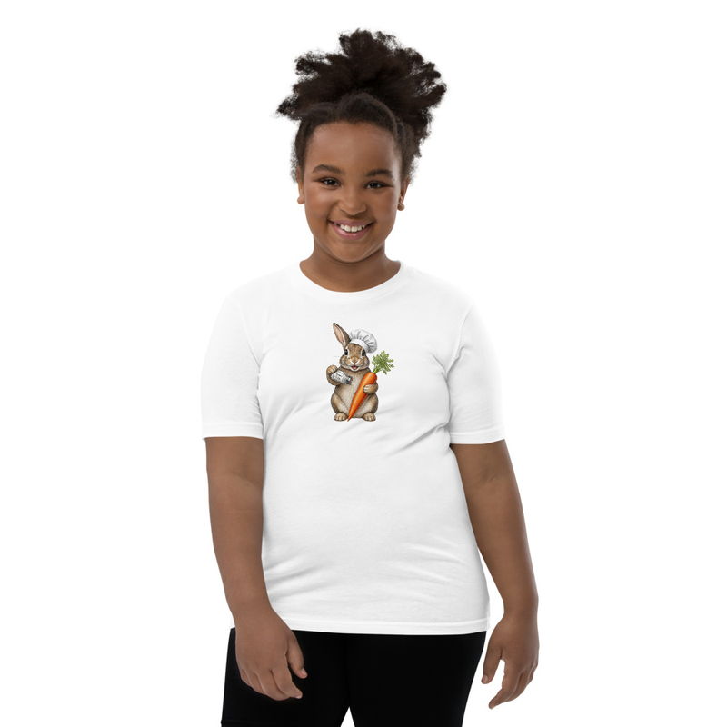 Californian Rabbit Chef Youth Short Sleeve T-Shirt