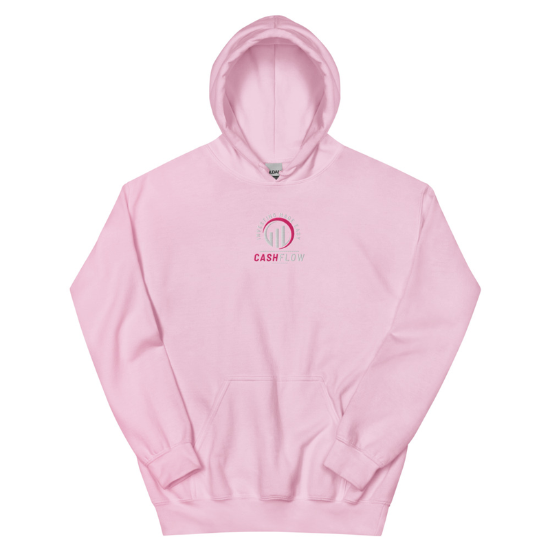Cashflow Investing Inc Embroidered Hoodie v.3 – XL, Light Pink