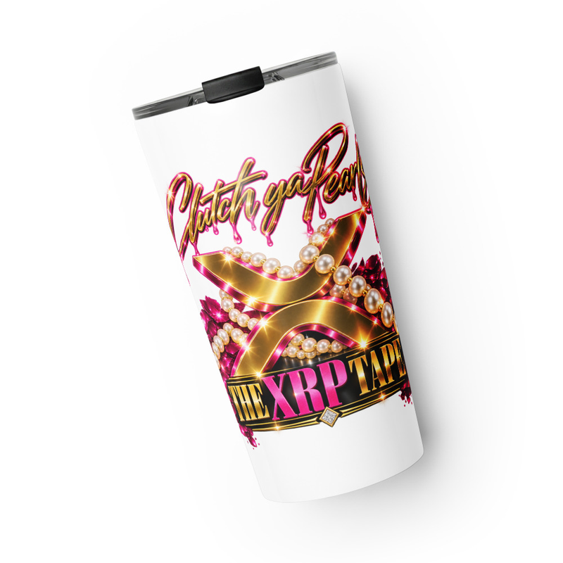 Clutch ya Pearls stainless steel tumbler