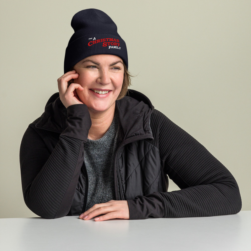 Cuffed Beanie: A Christmas Story Family Style – One size, Navy