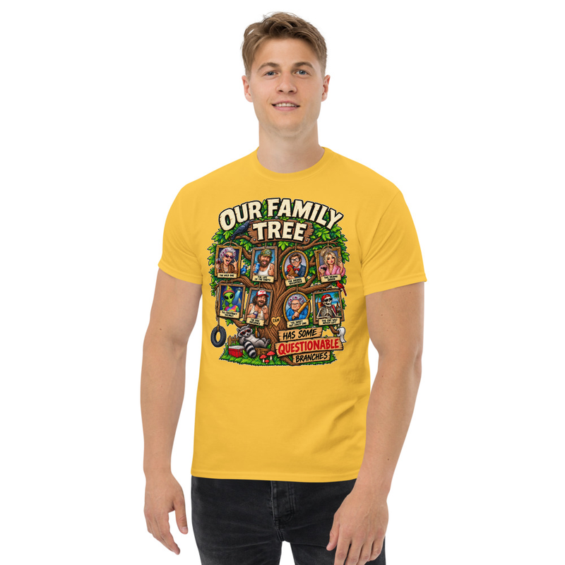 Questionable Family Tree - Unisex classic tee – 2XL, Daisy