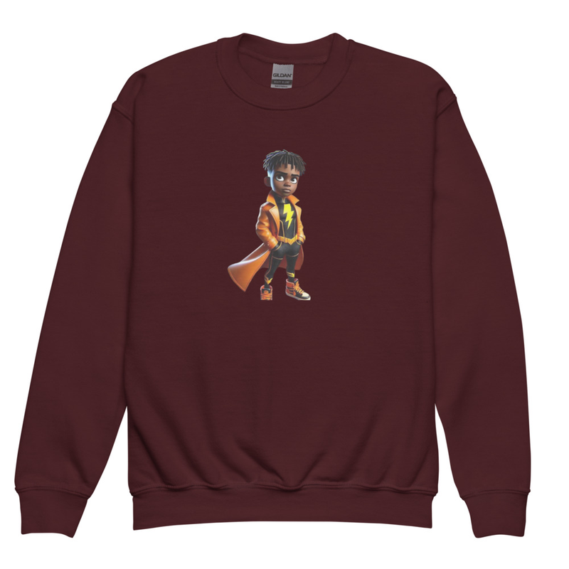 Youth Jay crewneck sweatshirt – XL, Maroon
