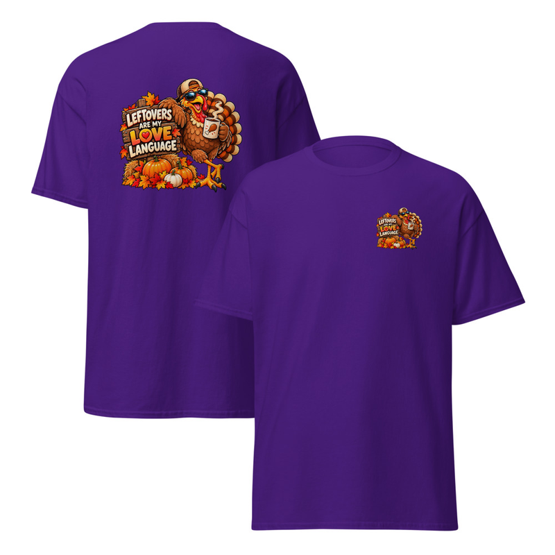 Leftovers are my Love Language Unisex classic tee – L, Purple