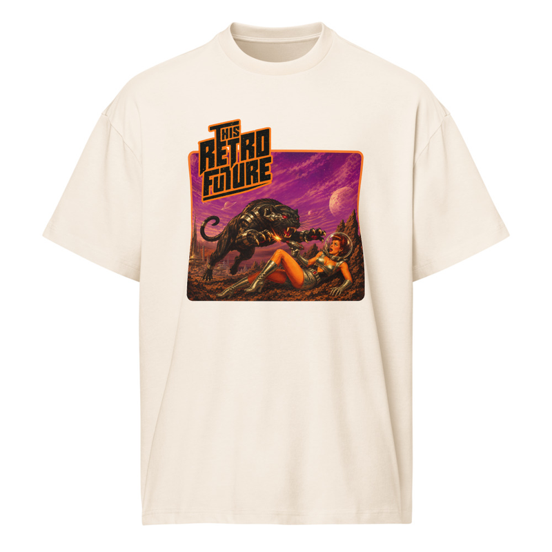 Men’s Vintage White PANTHER box tee
