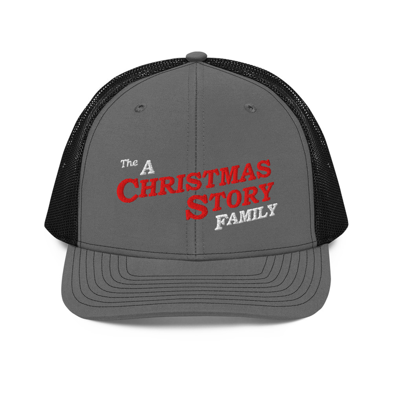 The A Christmas Story Family Trucker Cap – Classic Nostalgia Meets Everyday Style!  – One size, Charcoal/Black