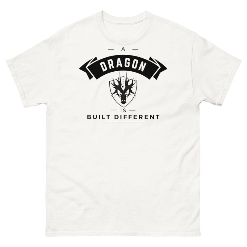 White Unisex classic tee Built Different