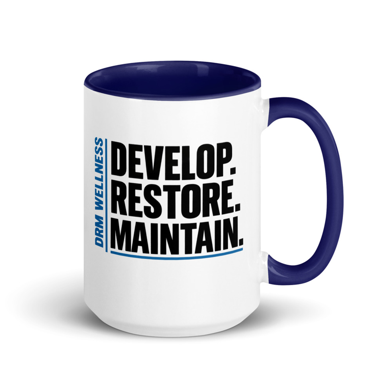 DRM Core 15 oz mug | Develop. Restore. Maintain.