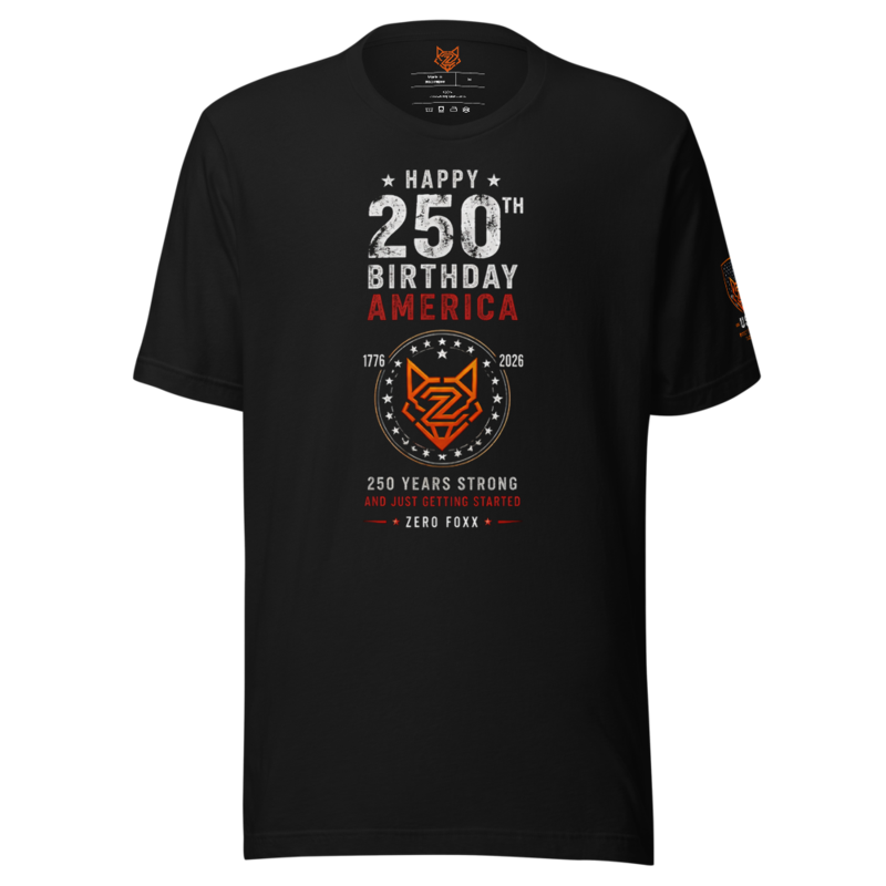 America's 250th — 250 Years Strong | Tee — Black / XS