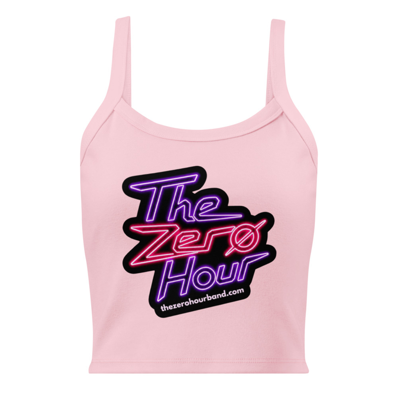 Women’s Pink micro-rib tank top