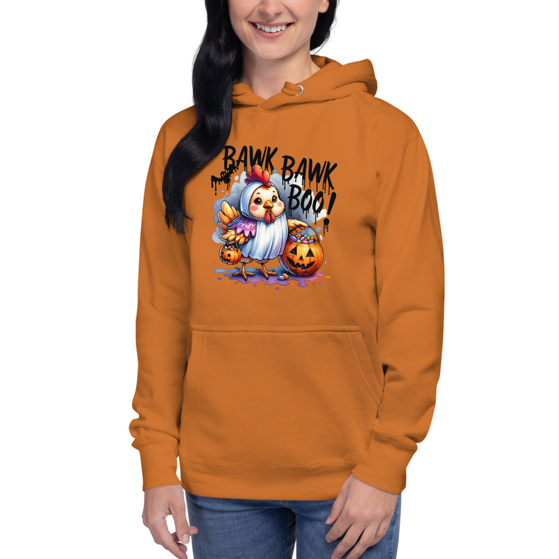 Halloween T-Shirt Cute Chicken Ghost Design, Funny Spooky Chicken Pumpkin Shirt – view 4