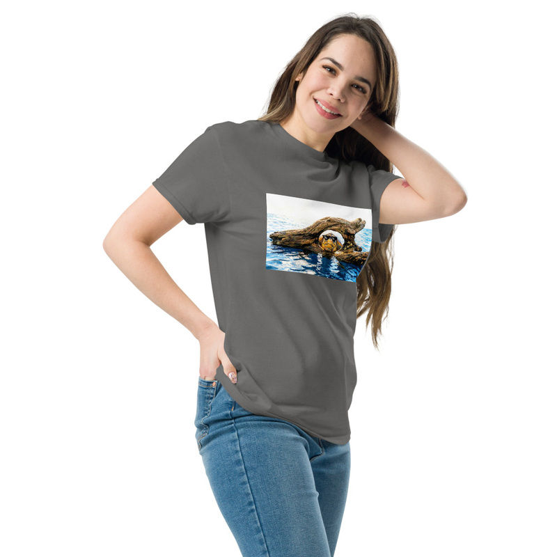Here Now Tee – XL, Charcoal