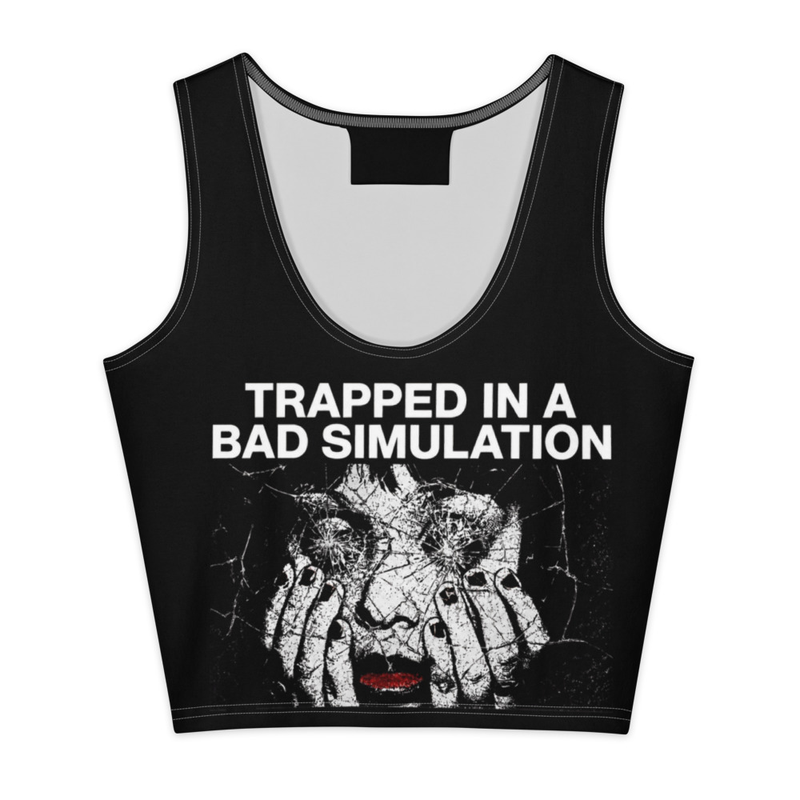 Womens Simulation crop top