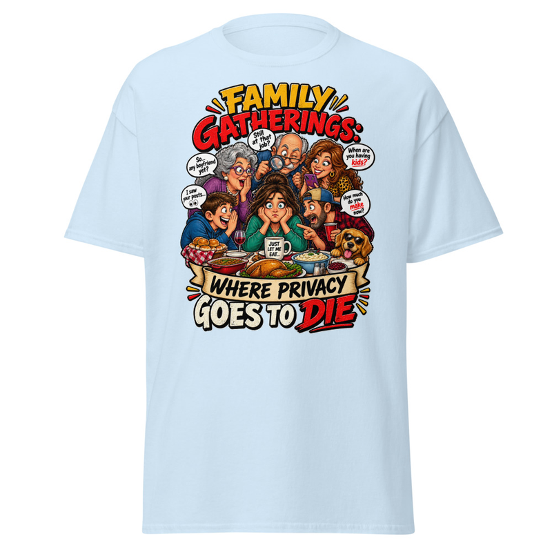 Family Privacy - Unisex classic tee – L, Light Blue